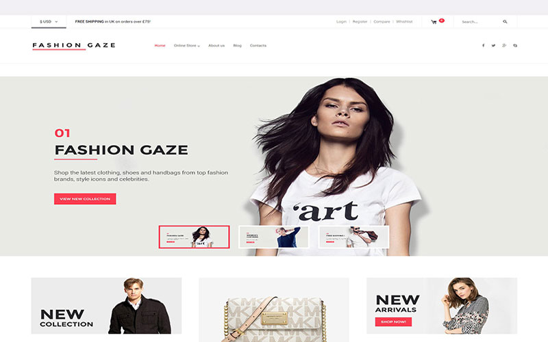 Σχεδίαση και κατασκευή online ηλεκτρονικών καταστημάτων Fashion Store 