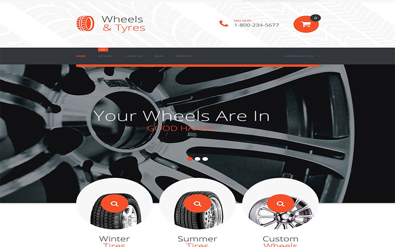 Σχεδίαση eshop ηλεκτρονικού καταστήματος Wheels & Tires